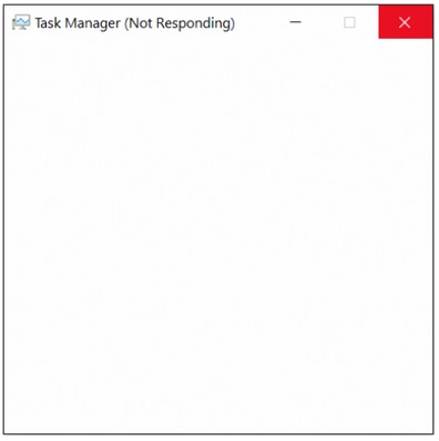 task manager not responding