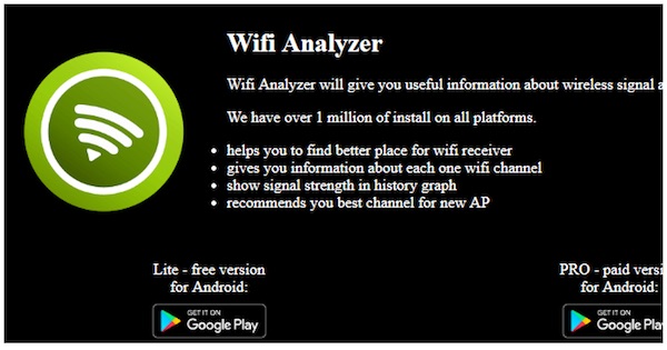 wifi analyzer for Windows